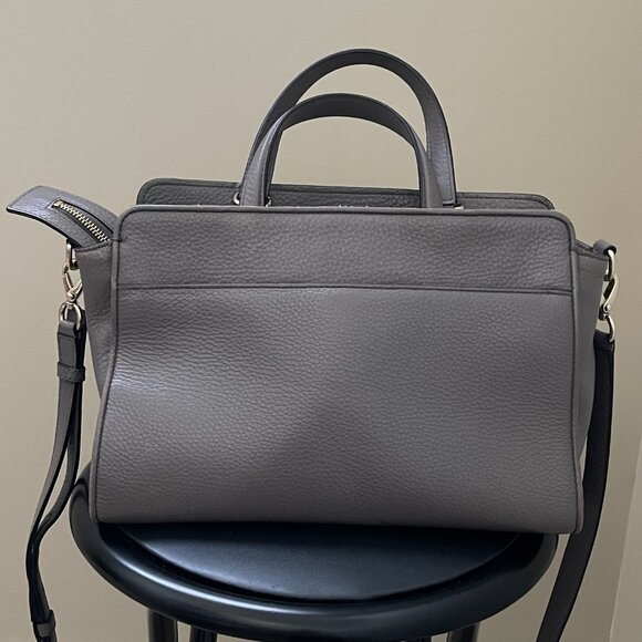 Kate Spade leather-suede satchel - Picture 3 of 6